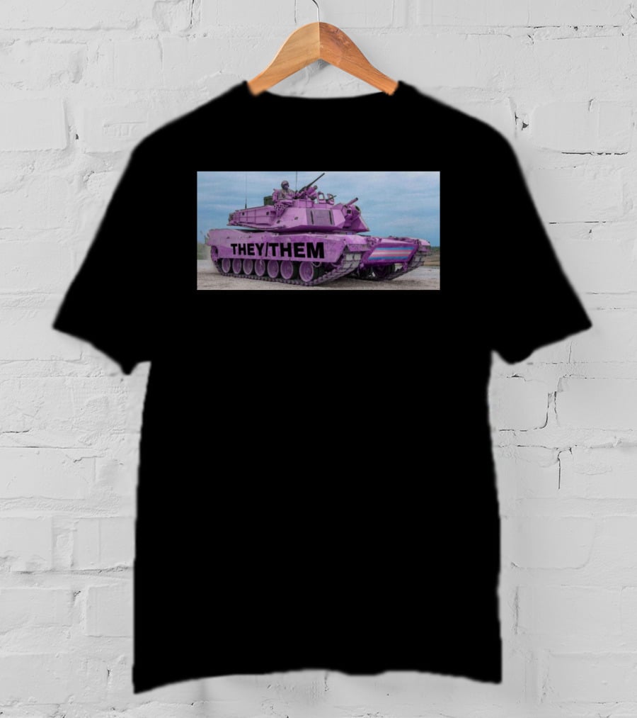 Us Tank They Them Purple Tank T-Shirt