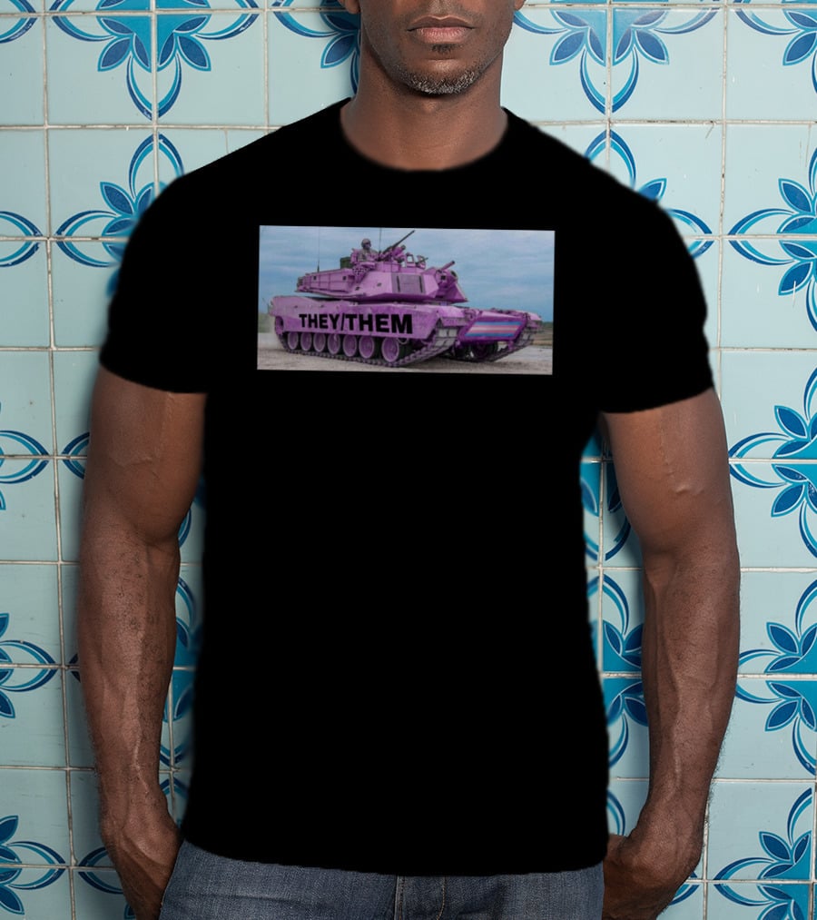 Us Tank They Them Purple Tank T-Shirt