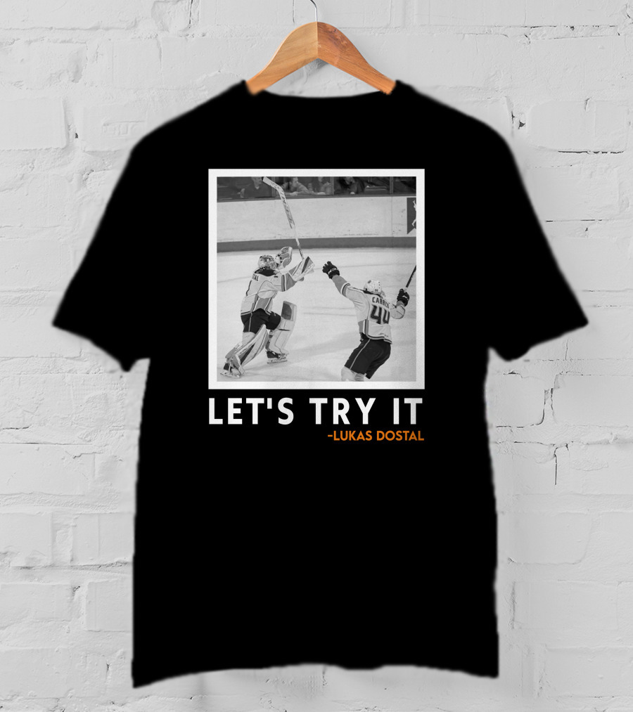 Let's Try It Lukas Dostal Hockey T-Shirt