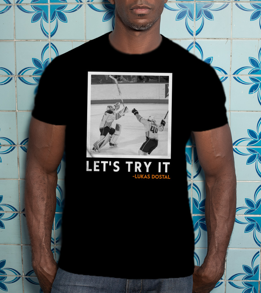 Let's Try It Lukas Dostal Hockey T-Shirt