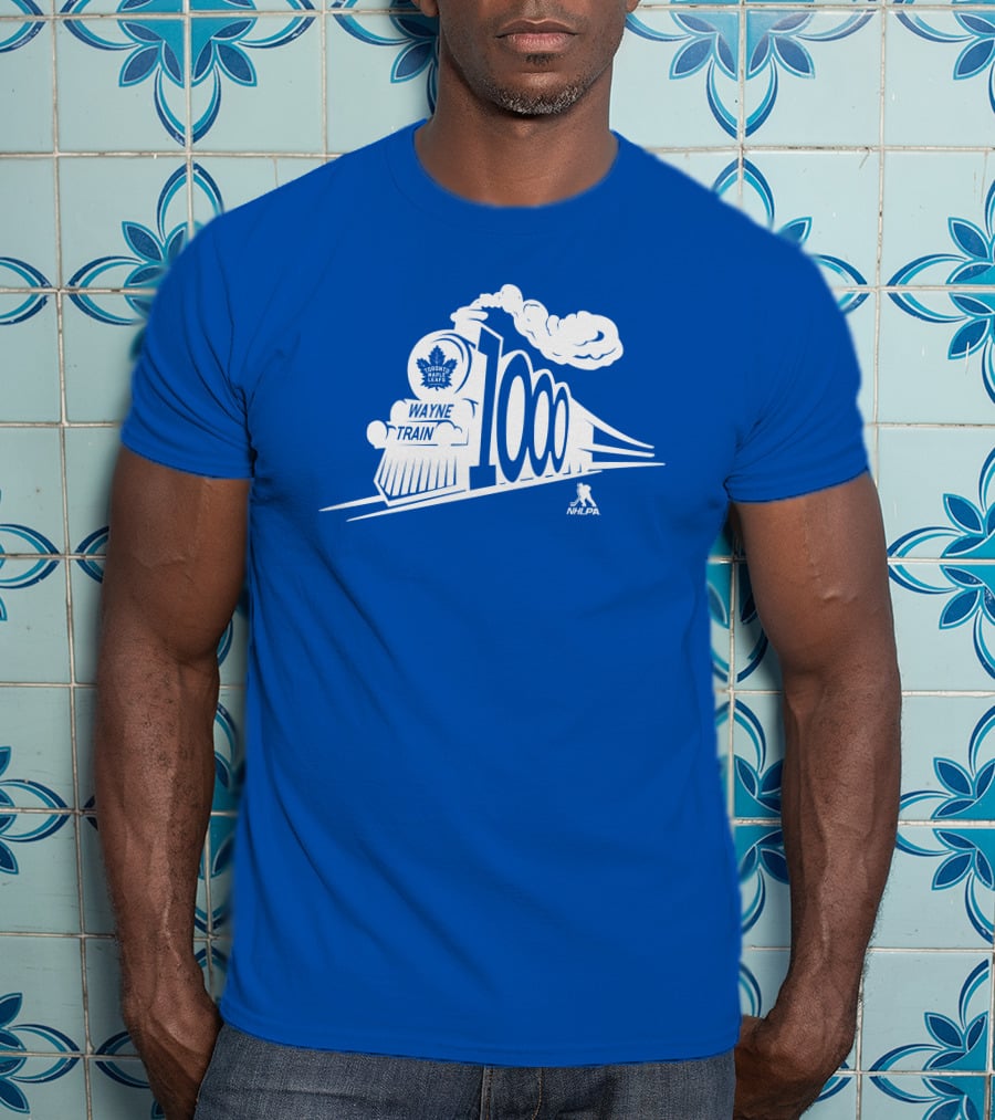 Toronto Maple Leafs Wayne Train NHLPA 1000th T-Shirt