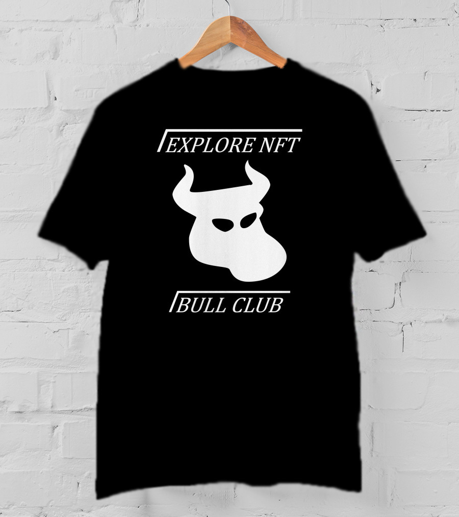 Explore NFT Bull Club Iconic Horned T-Shirt