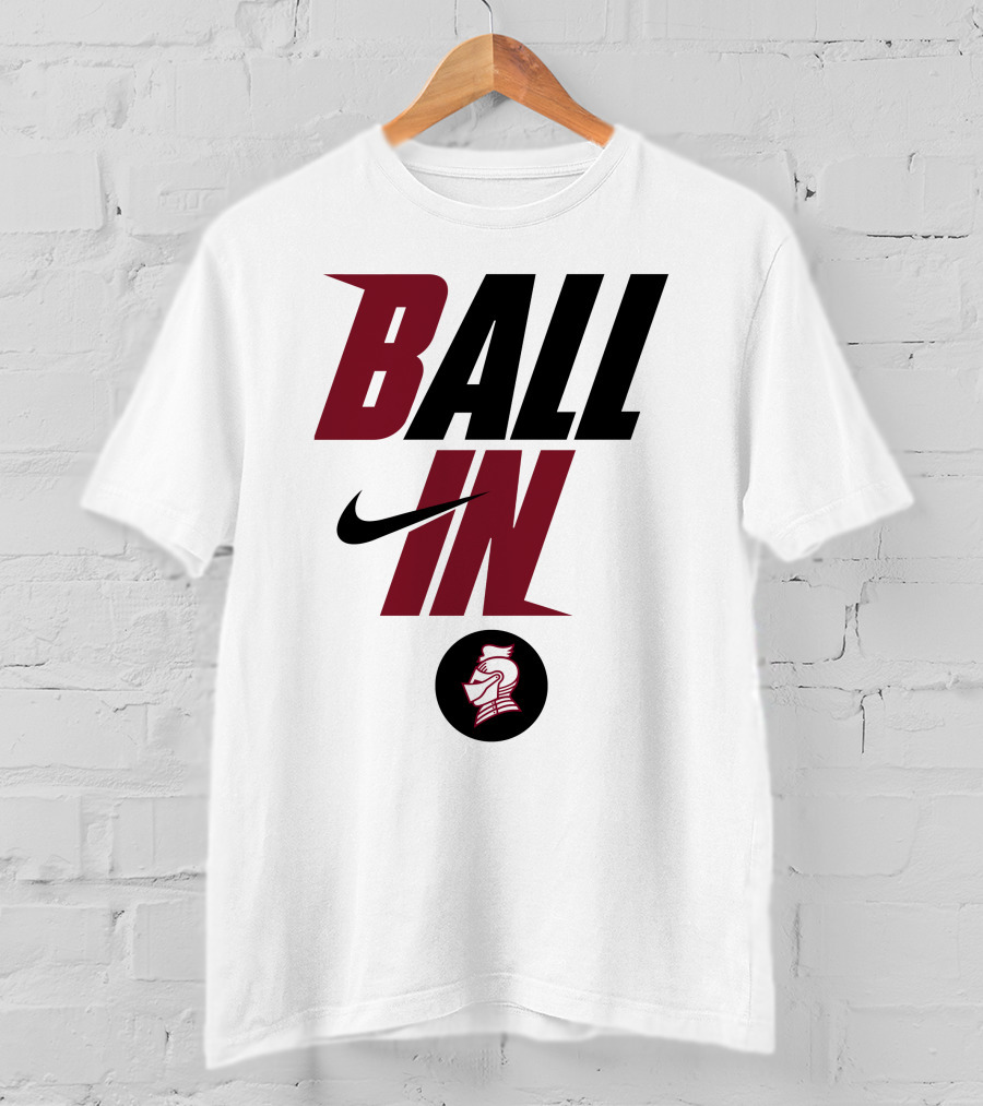 Ball In Bellarmine University Football Knight T-Shirt
