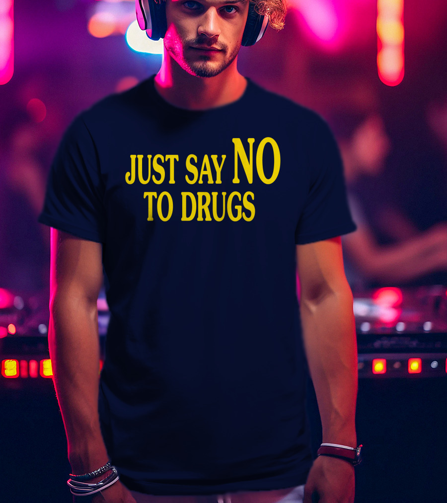 Lindsay Lohan Just Say No To Drugs Campaign Message T-Shirt