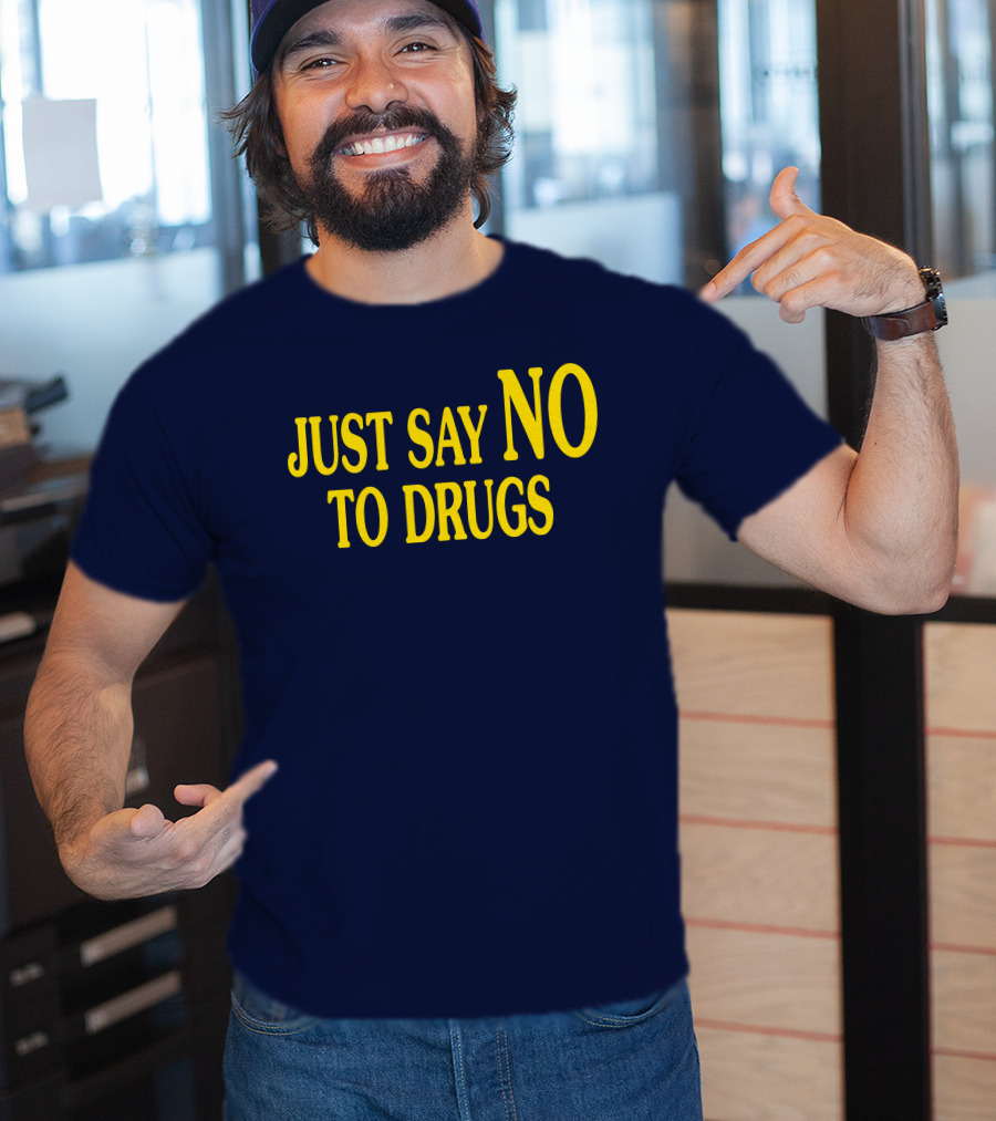 Lindsay Lohan Just Say No To Drugs Campaign Message T-Shirt