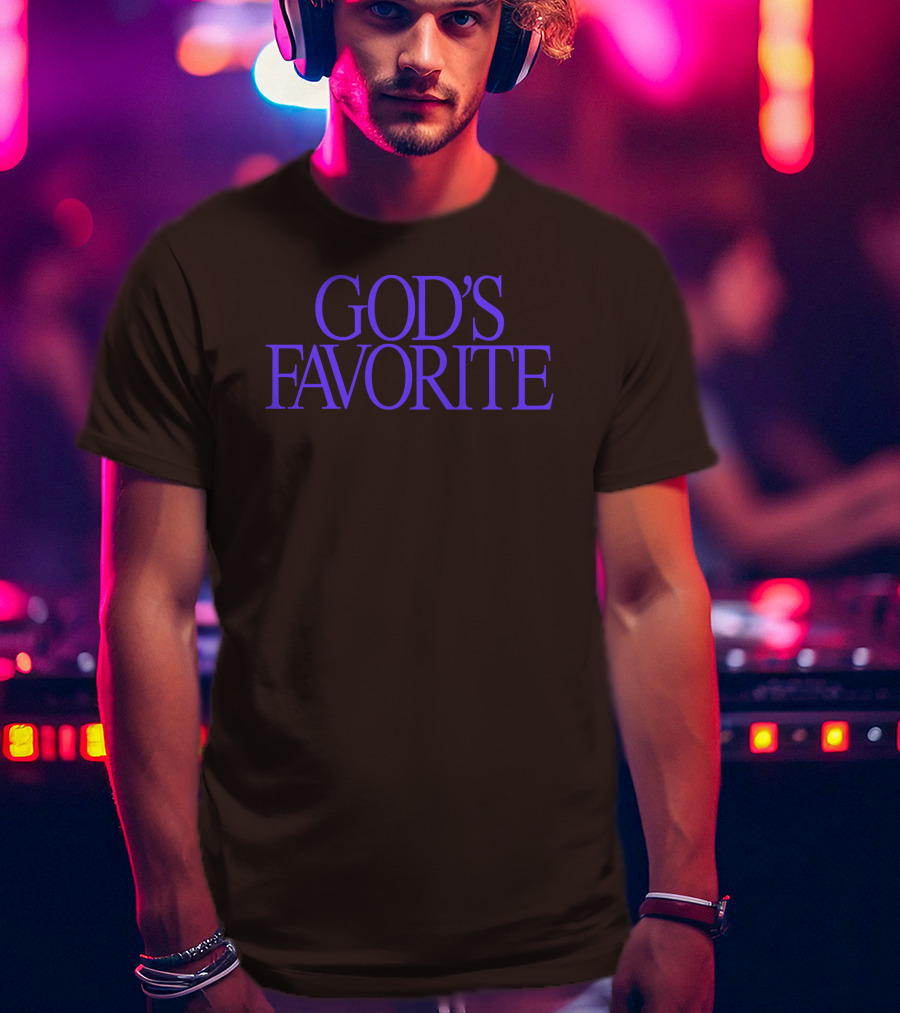 Lilipropaganda God's Favorite Text In Bold Purple Letters T-Shirt