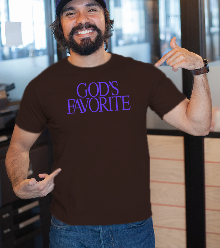 Lilipropaganda God's Favorite Text In Bold Purple Letters T-Shirt