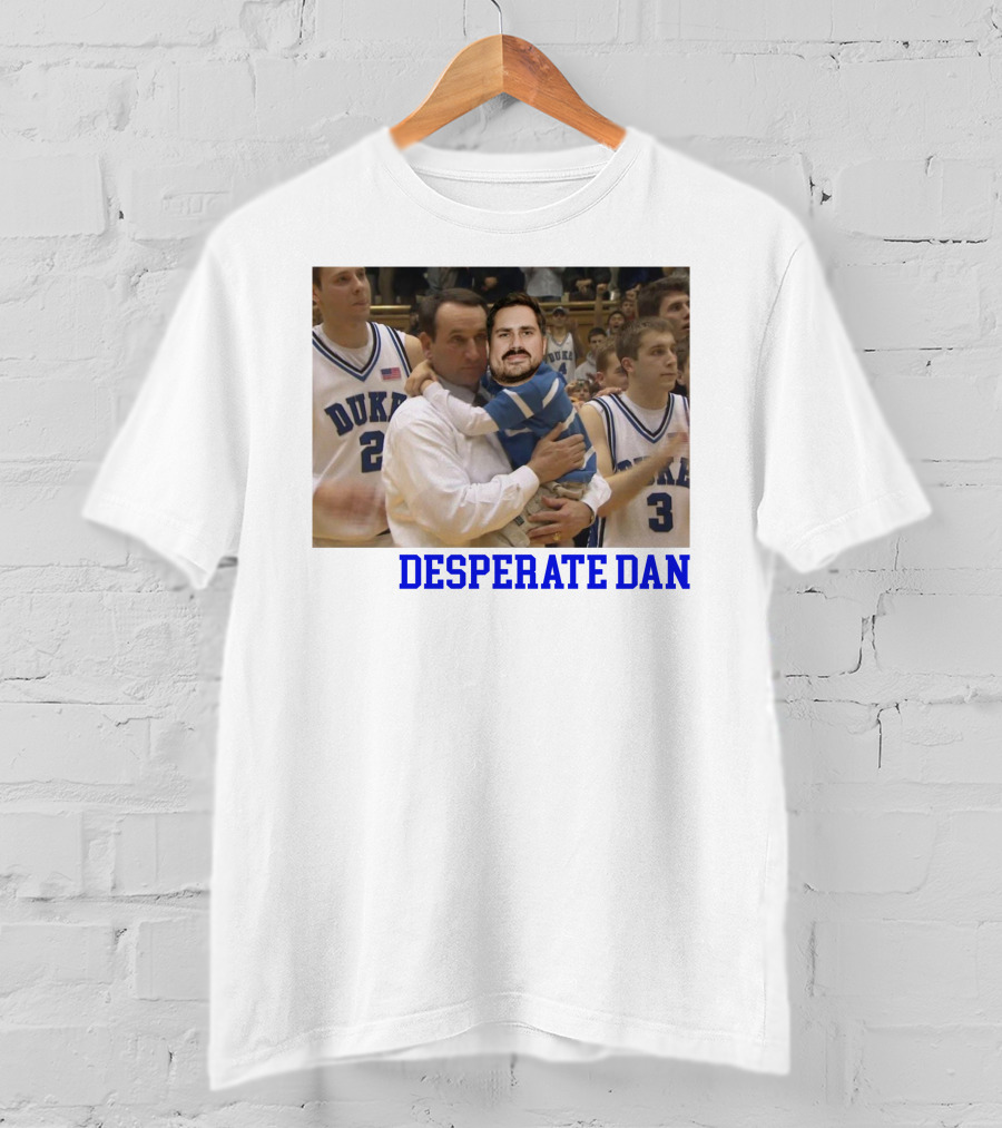 Desperate Dan Duke Basketball Marty Mush T-Shirt