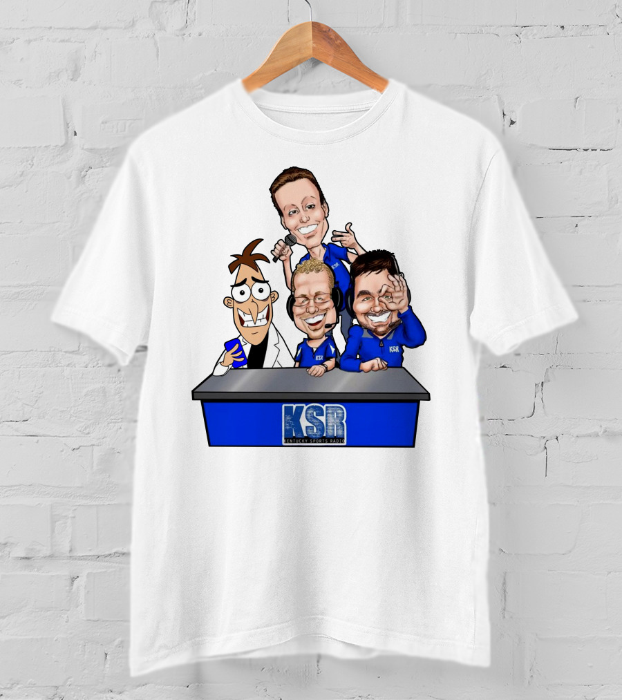 KSR Kentucky Sports Radio BigBlueAndrew New Logo Caricature Group T-Shirt
