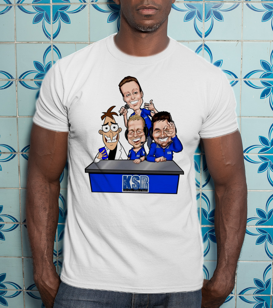 KSR Kentucky Sports Radio BigBlueAndrew New Logo Caricature Group T-Shirt
