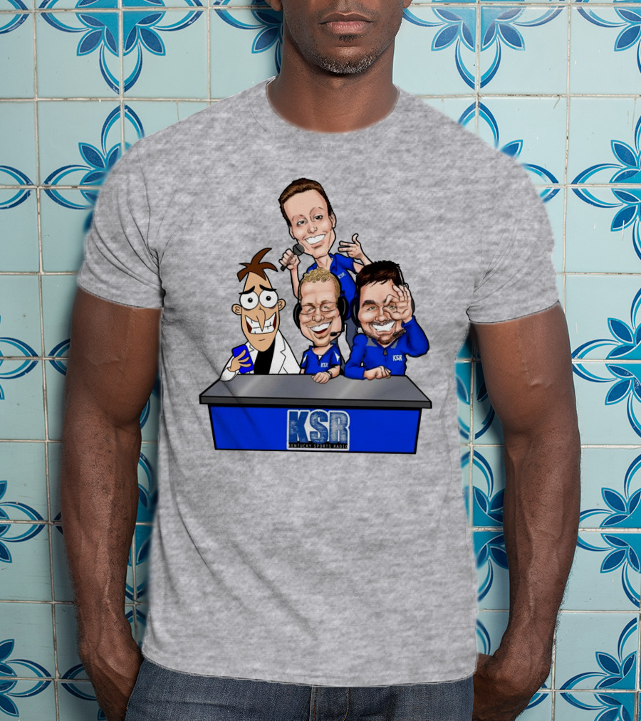 BigBlueAndrew Kentucky Sports Radio KSR Cartoon Panel T-Shirt