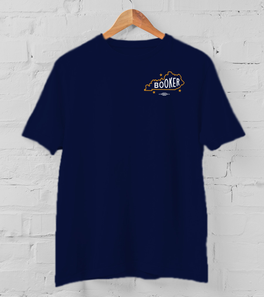 Booker Kentucky Outline With Stars Booker4ky Charles Booker Store T-Shirt
