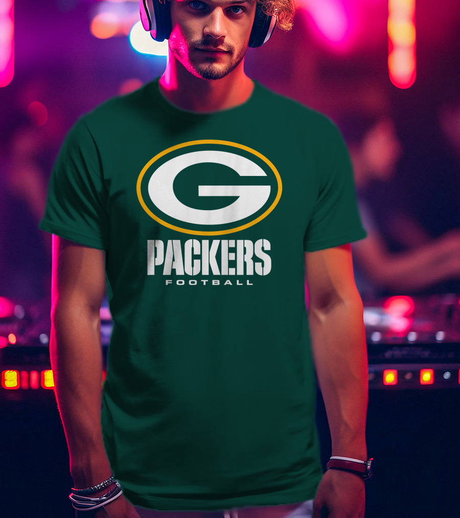Green Bay Packers Football NFL Logo Packers Football T-Shirt
