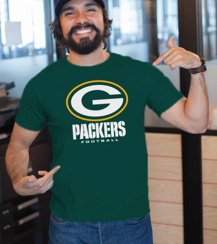 Green Bay Packers Football NFL Logo Packers Football T-Shirt