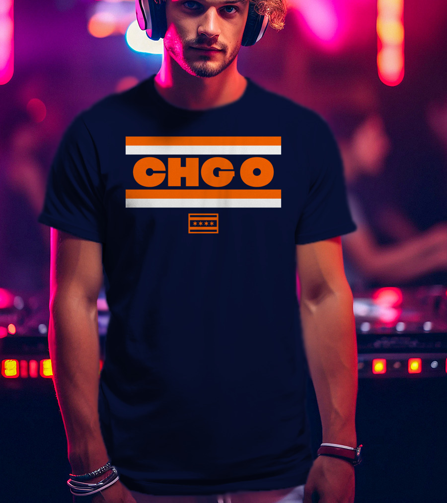 Chgo Bears Brenda Webber Chicago Stripes Stars T-Shirt