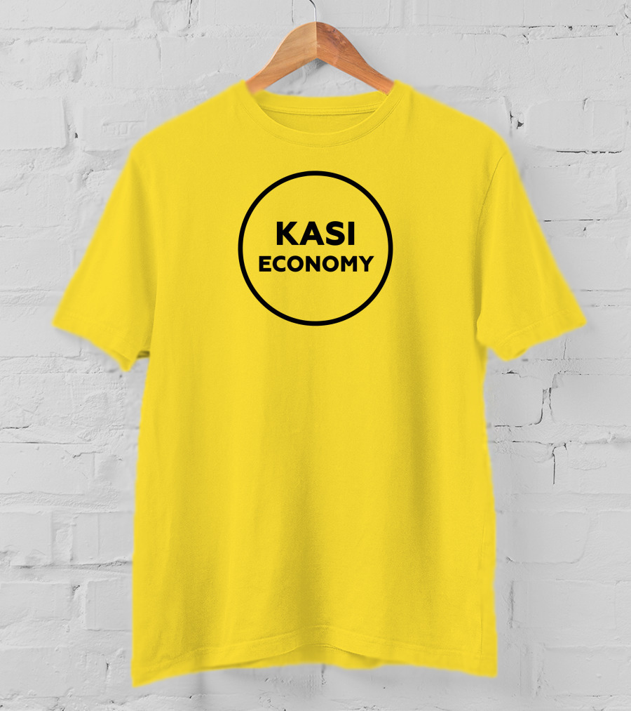 Kasi Economy Bold Circle Yellow T-Shirt