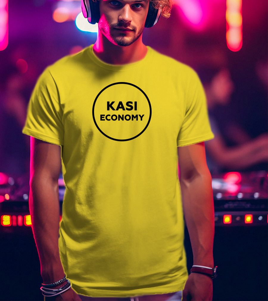 Kasi Economy Bold Circle Yellow T-Shirt