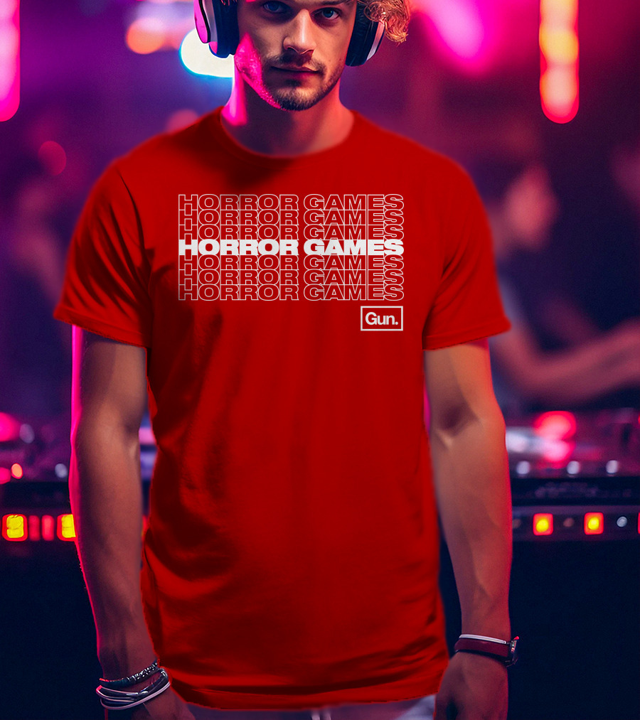 Horror Games Gun Merch T-Shirt