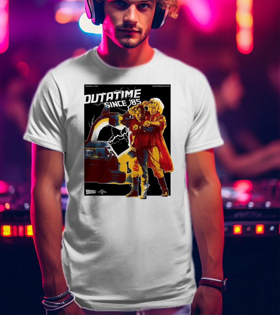 Outatime Since '85 Back To The Future Doc And Marty T-Shirt