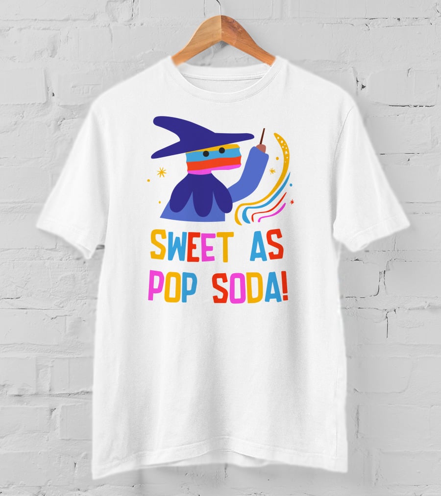 Bonte Avond Store Sweet As Pop Soda Colorful Wizard T-Shirt