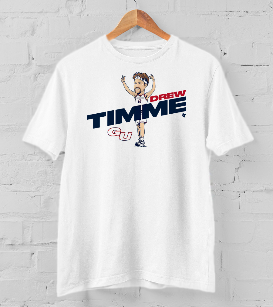 Drew Timme Gonzaga Basketball Caricature GU T-Shirt