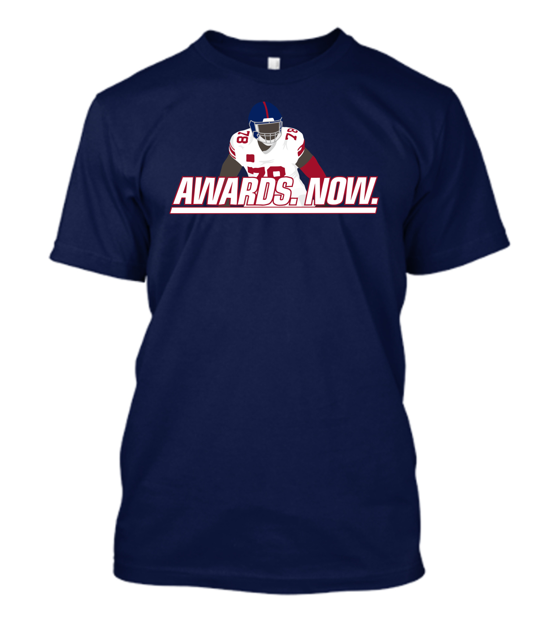 Jomboy Media Awards Now Andrew Thomas Giants 78 Football T-Shirt