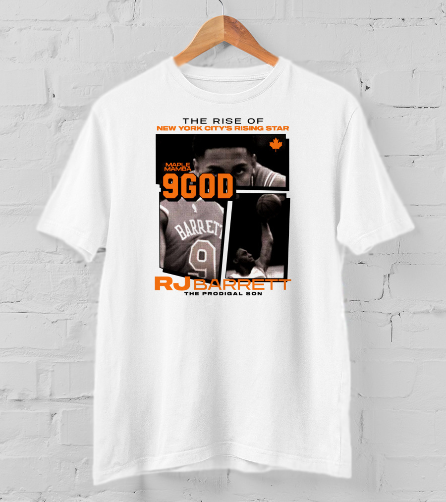 The Rise Of New York City's Rising Star Maple Mamba 9 God RJ Barrett The Prodigal Son T-Shirt