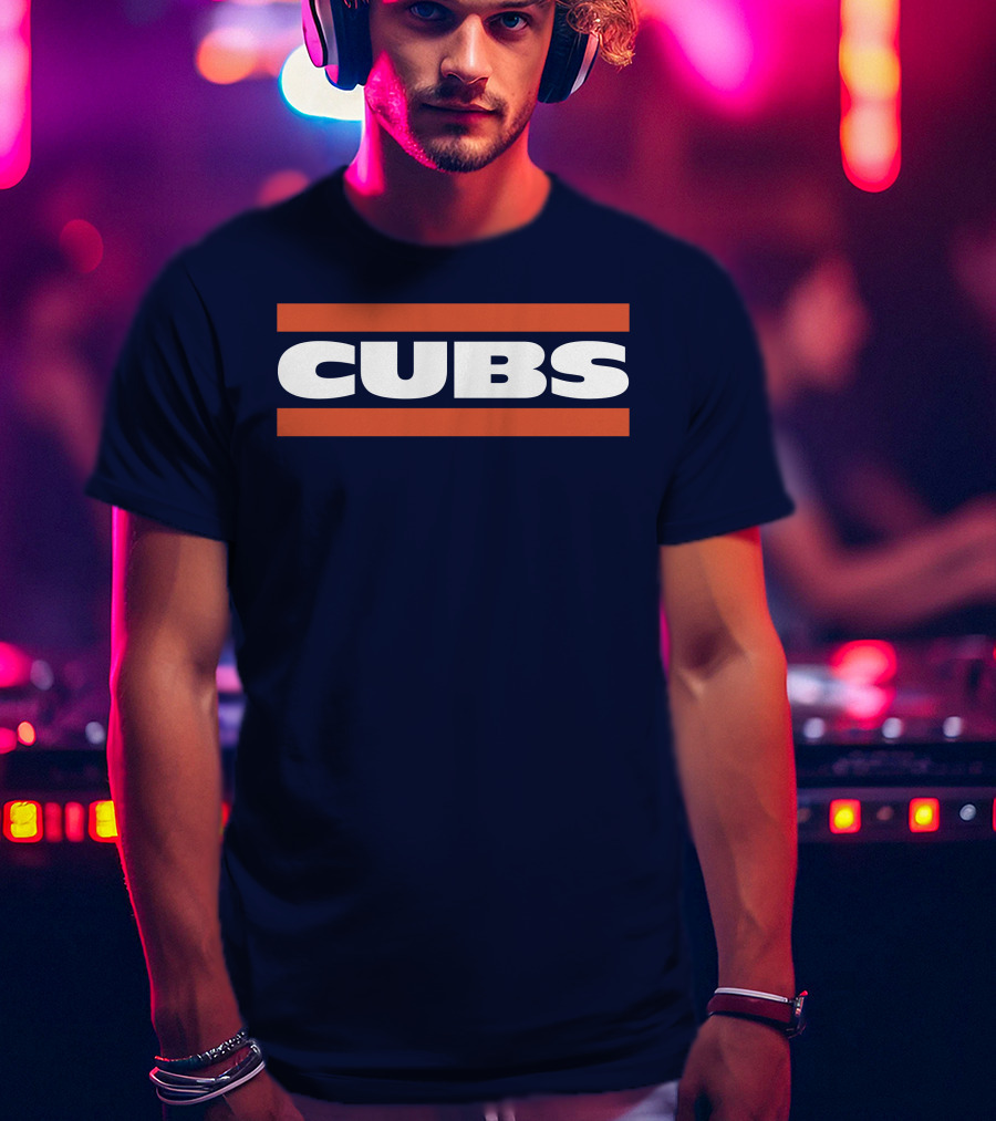 Obvious Cubs Vintage Style Navy Baseball Team Fan Gear T-Shirt