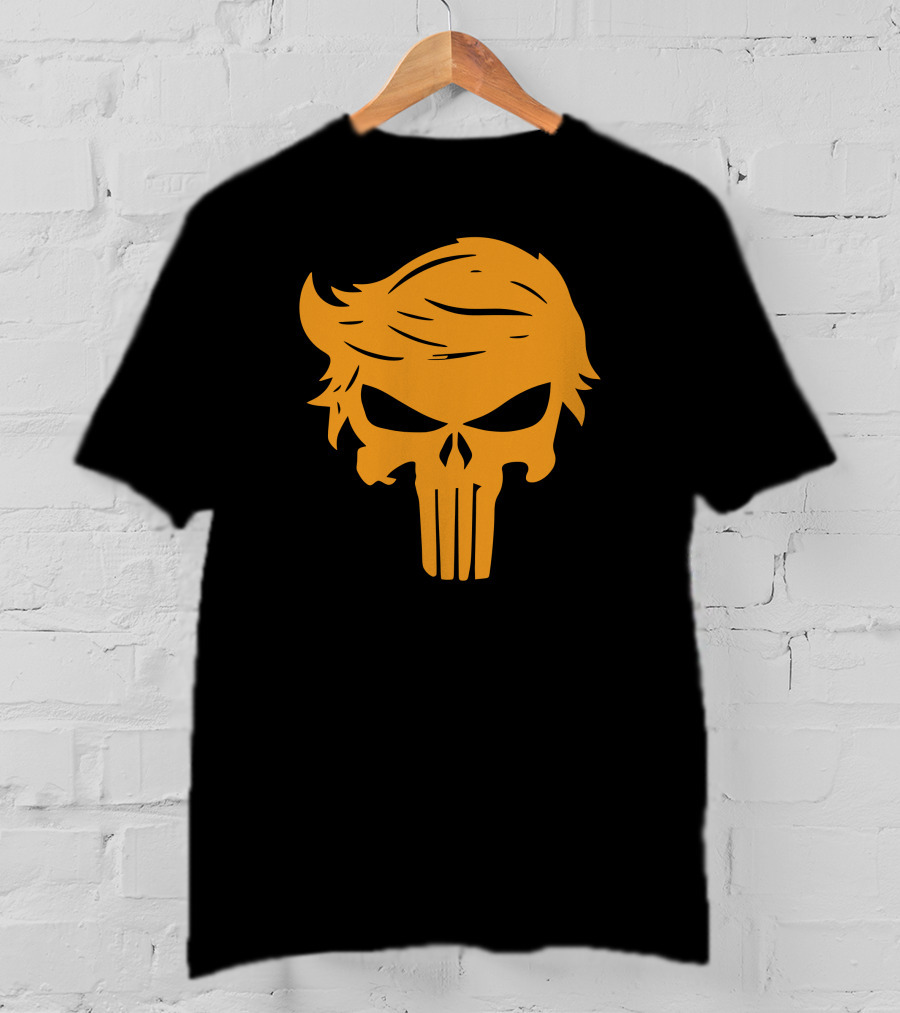 Orange Man Bad Punisher Skull T-Shirt