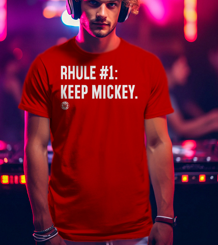 RHULE #1 KEEP MICKEY Red BBR T-Shirt