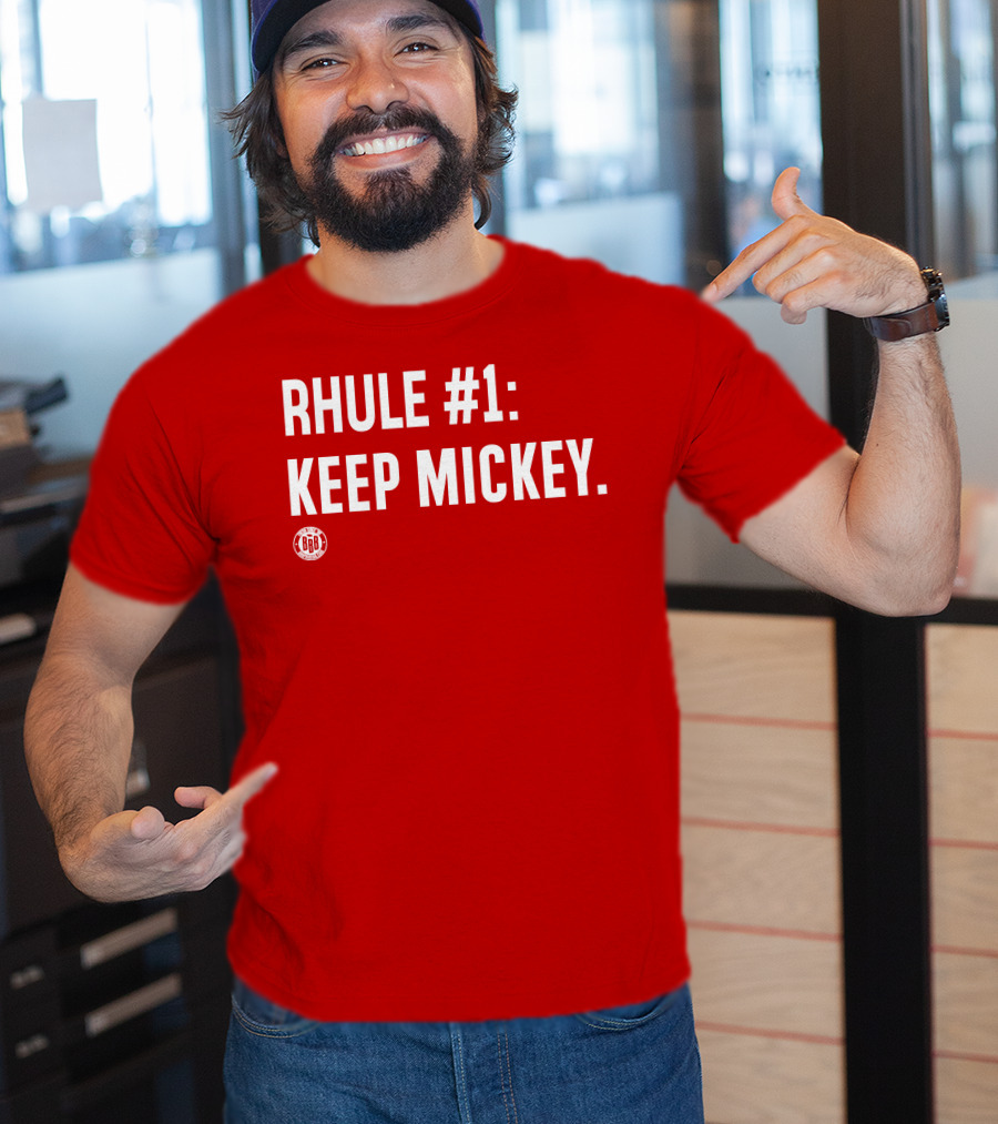 RHULE #1 KEEP MICKEY Red BBR T-Shirt