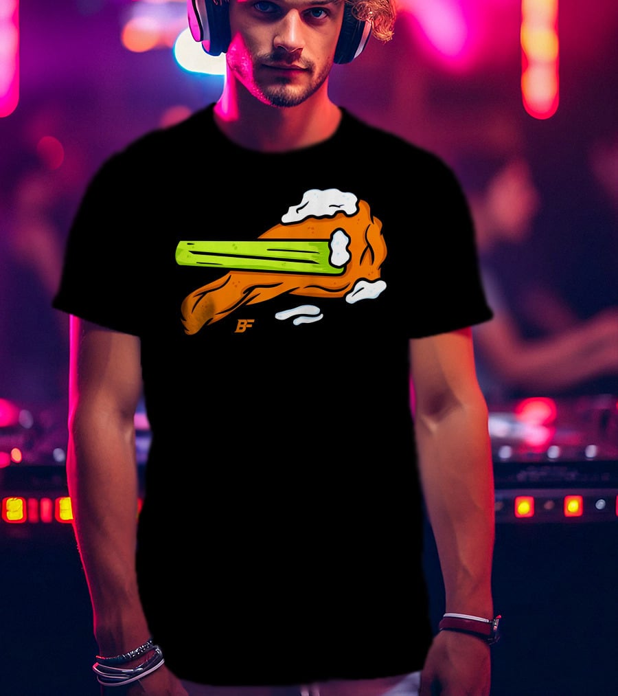 Buffalo Fanatics Wingsup Chicken Wing Celery #Wingsup T-Shirt