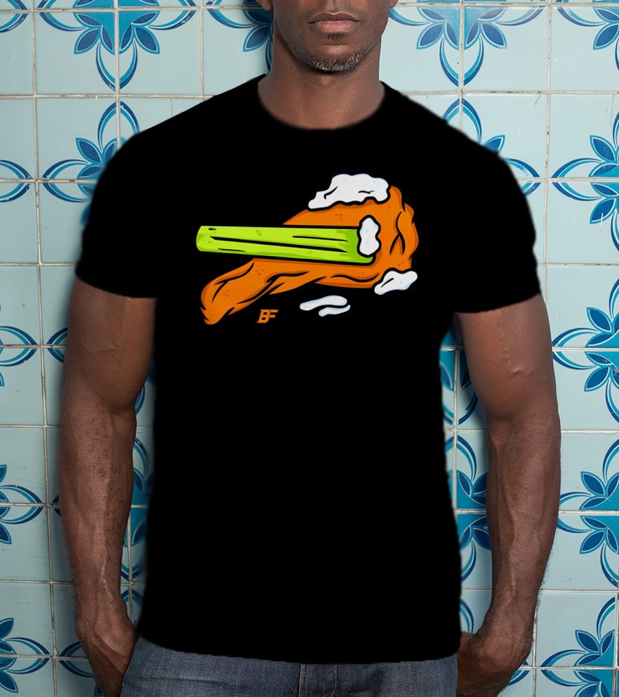 Buffalo Fanatics Wingsup Chicken Wing Celery #Wingsup T-Shirt