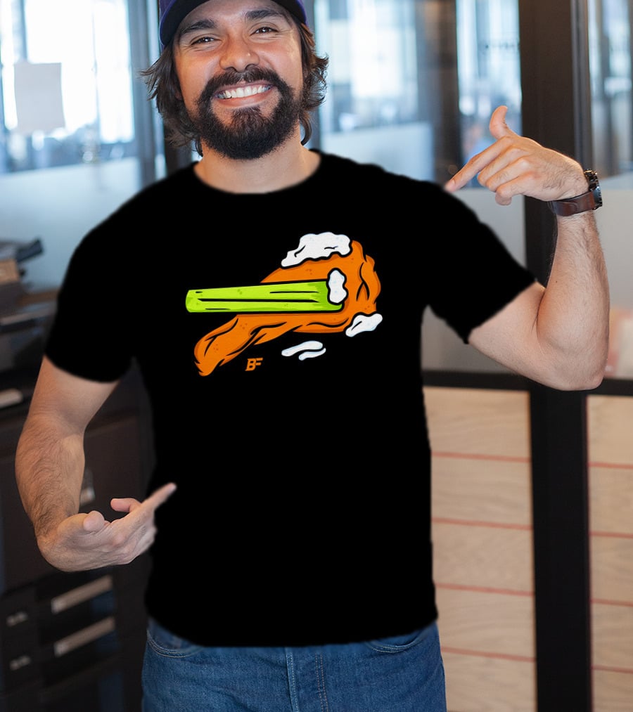 Buffalo Fanatics Wingsup Chicken Wing Celery #Wingsup T-Shirt
