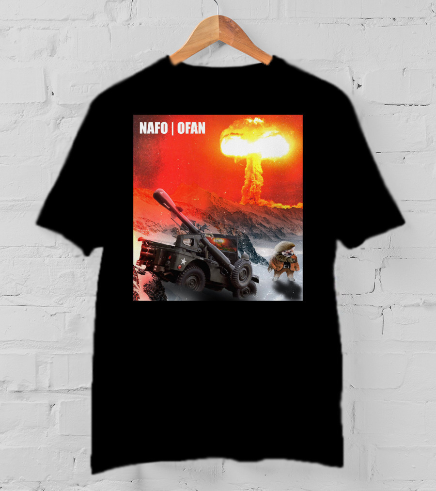 NAFO OFAN Crockett Rocket Explosion Scene T-Shirt