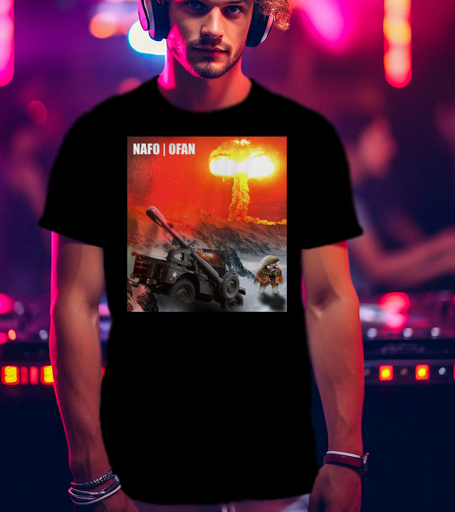 NAFO OFAN Crockett Rocket Explosion Scene T-Shirt