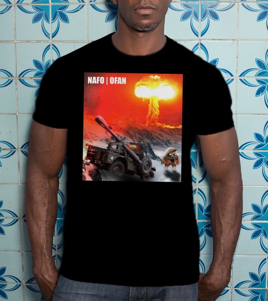 NAFO OFAN Crockett Rocket Explosion Scene T-Shirt