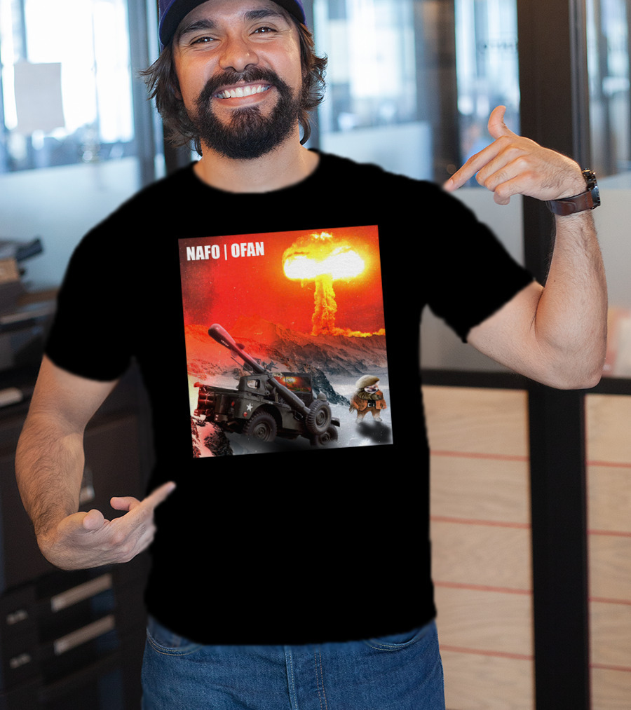 NAFO OFAN Crockett Rocket Explosion Scene T-Shirt