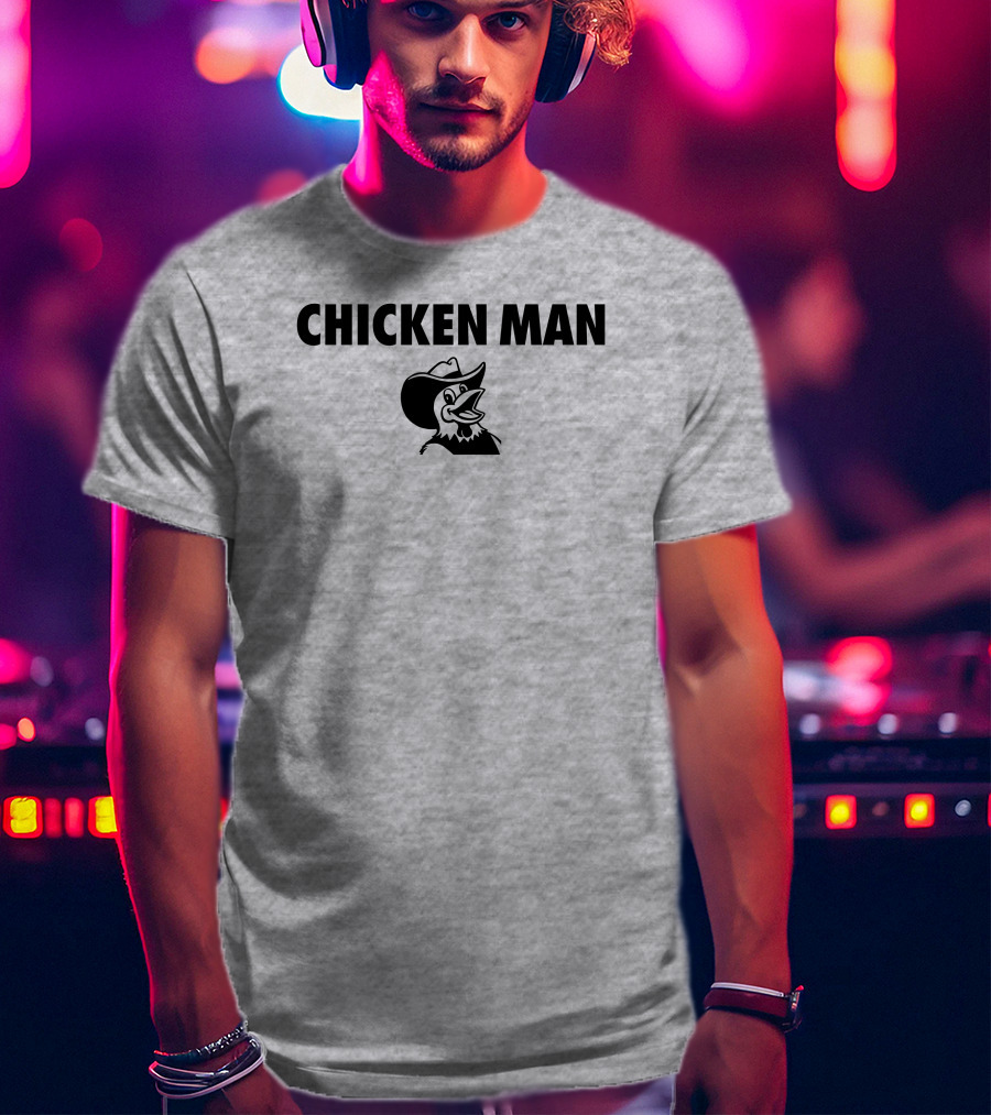 CHICKEN MAN Tydebo24 Cowboy Hat Rooster T-Shirt