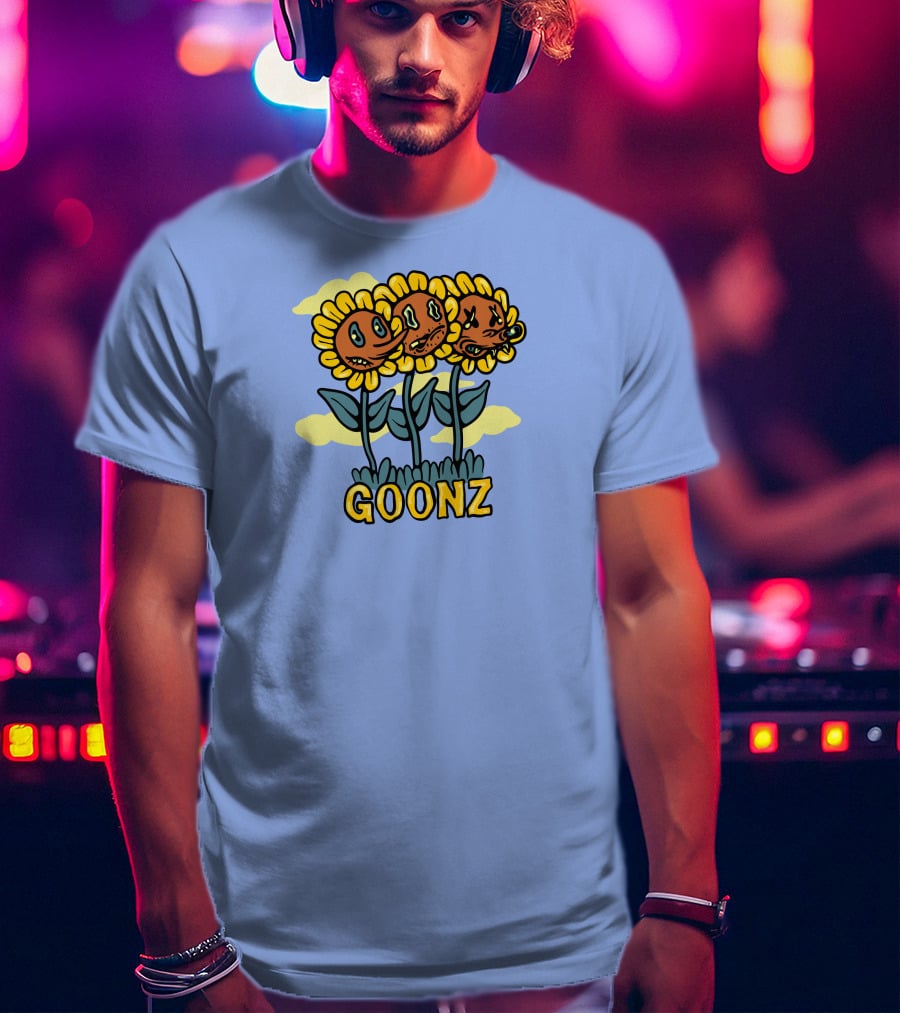 Cryptoon Goonz Flower Goonz Sunflower Faces T-Shirt