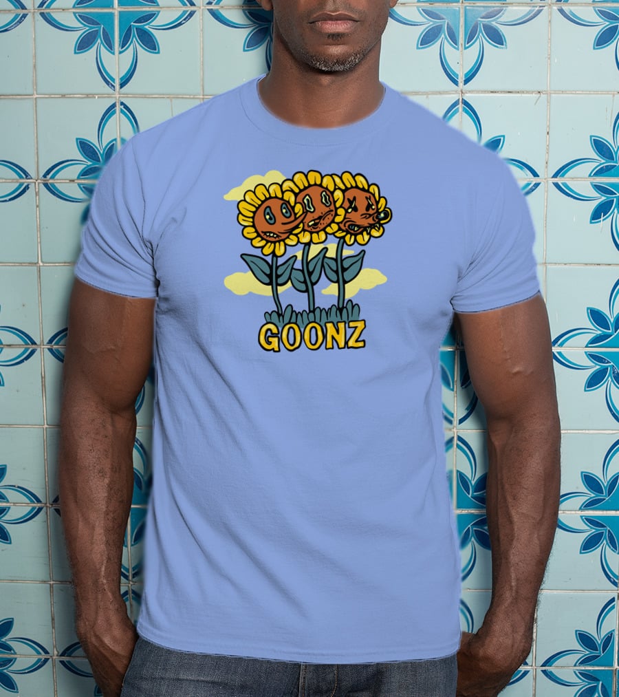 Cryptoon Goonz Flower Goonz Sunflower Faces T-Shirt