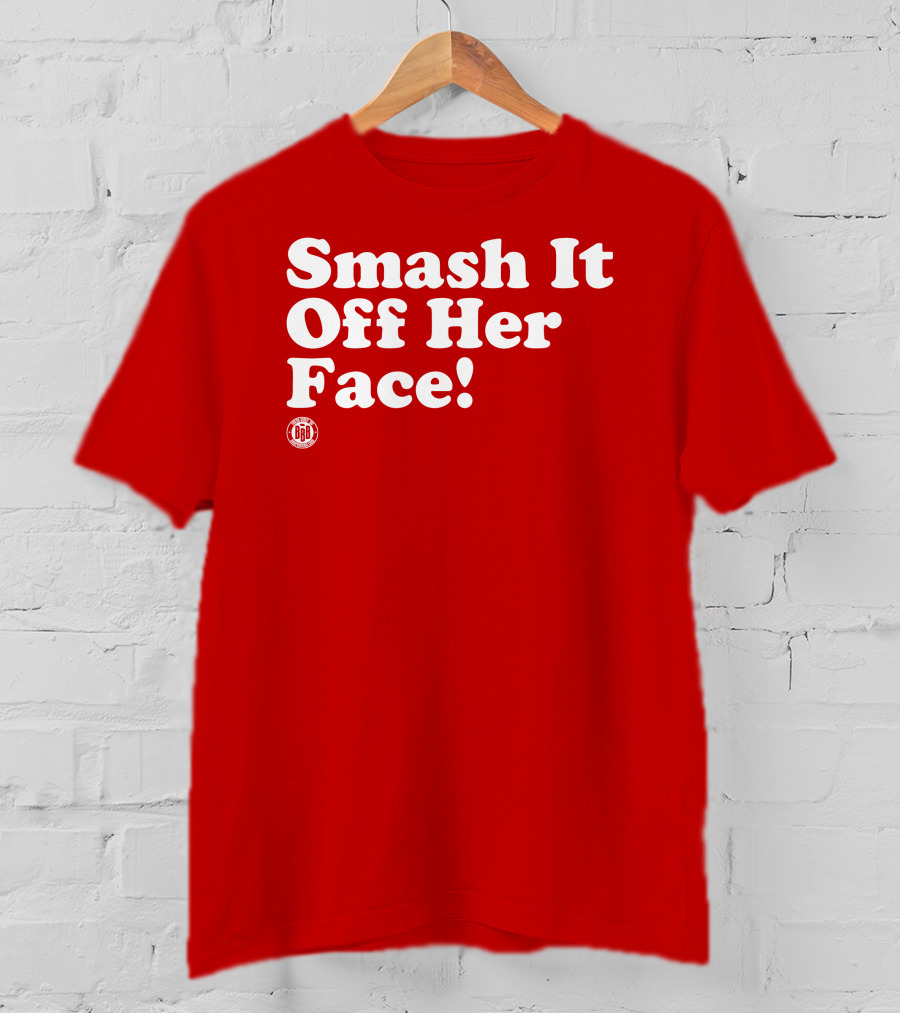 Triple B Smash It Off Her Face Red T-Shirt