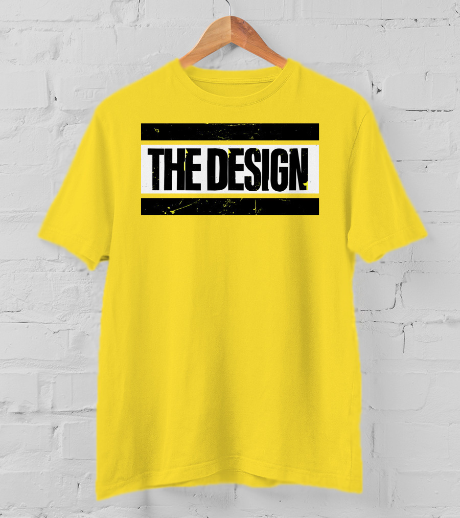THE DESIGN Deaner Bold Yellow Background T-Shirt
