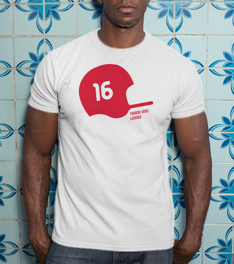 16 Thank You Lenny Football Helmet T-Shirt