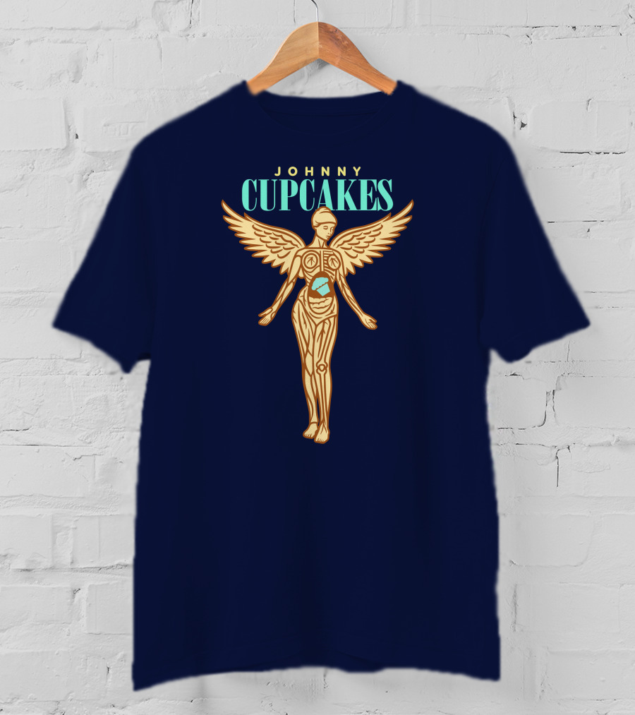 Johnny Cupcakes Winged Anatomical Figure With Cupcake Core T-Shirt