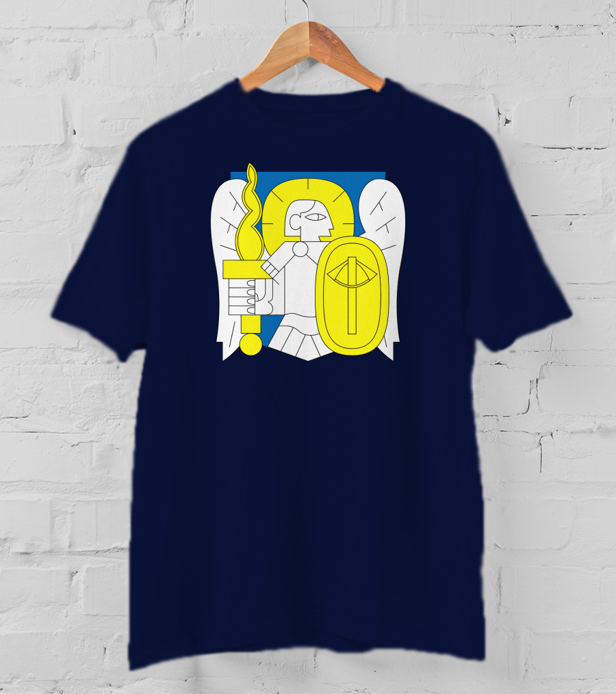 Saint Javelin Archangel Icon Kyiv Merch T-Shirt
