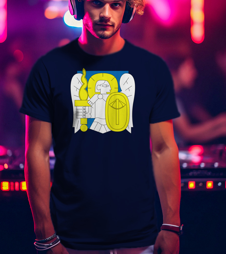 Saint Javelin Archangel Icon Kyiv Merch T-Shirt