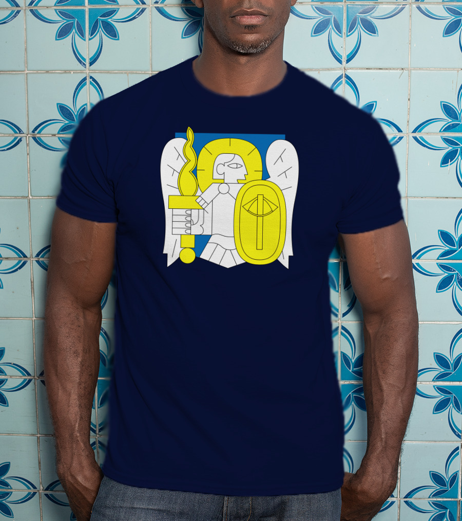 Saint Javelin Archangel Icon Kyiv Merch T-Shirt