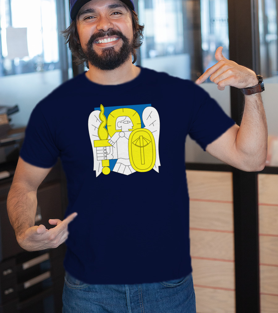 Saint Javelin Archangel Icon Kyiv Merch T-Shirt