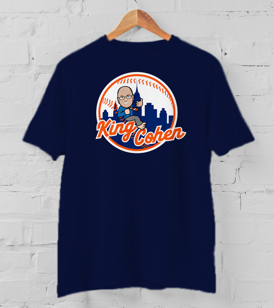Jomboy Media Store King Cohen New York Baseball Icon Skyline T-Shirt